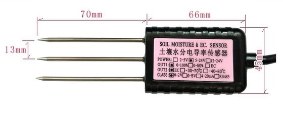 CE Certified Waterproof Soil Sensor for Irrigation Measuring VWC Temp Moisture and EC