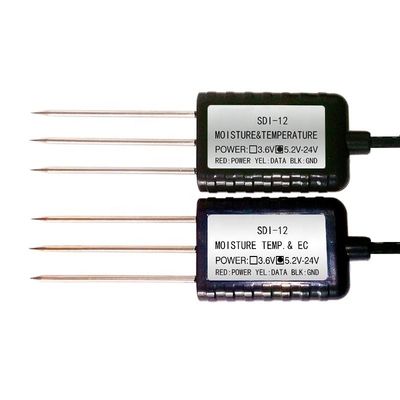 High Accuracy Soil Temperature Humidity Sensor DC12V 24V Output for Salinity Measurement